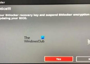 Создайте резервную копию ключа восстановления BitLocker и приостановите шифрование BitLocker перед обновлением BIOS.
