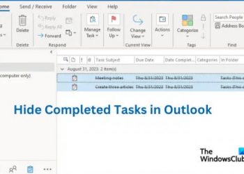 Как заархивировать, удалить или скрыть выполненные задачи в Outlook