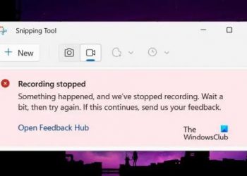 Ошибка «Запись остановлена» в «Ножницах» в Windows 11 (исправление)