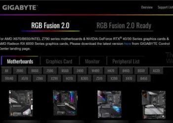 Gigabyte RGB Fusion не работает и ничего не обнаруживает