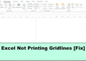 Excel не печатает линии сетки должным образом (исправление)
