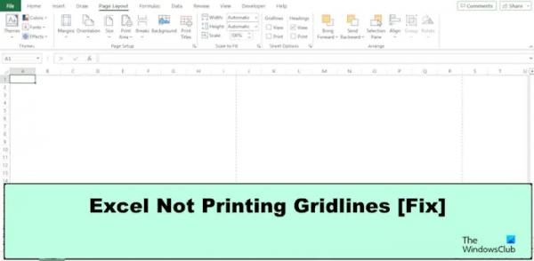 Excel не печатает линии сетки должным образом (исправление)