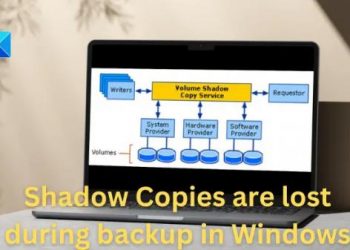 Теневые копии теряются во время резервного копирования в Windows 11