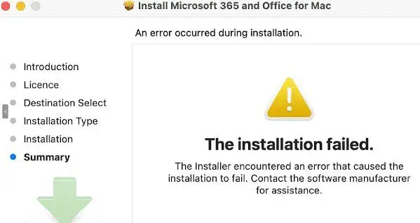 Ошибка установки Office SR98E4SH-S на компьютерах Mac