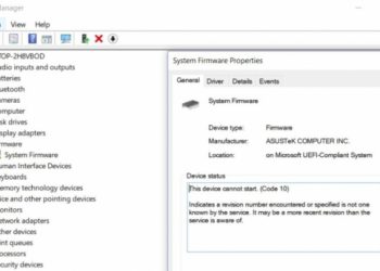 System Firmware что это?