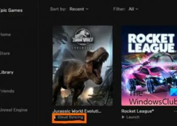 Программа запуска Epic Games зависла на облачной синхронизации