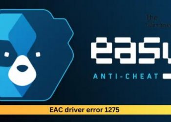 Ошибка драйвера EAC 1275 в Windows 11