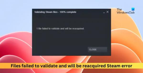 Файлы не прошли проверку и будут получены повторно. Ошибка Steam.