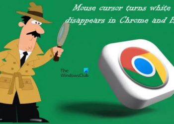 Курсор мыши становится белым или исчезает в Chrome или Edge