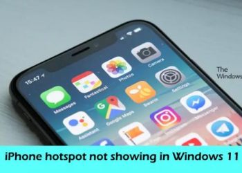 Точка доступа iPhone не отображается в Windows 11