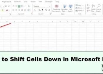 Как сдвинуть ячейки вниз в Excel