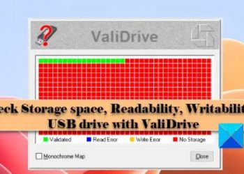 Проверьте емкость USB-накопителя с помощью ValiDrive