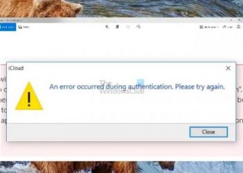 Произошла ошибка во время аутентификации Ошибка iCloud в Windows 11