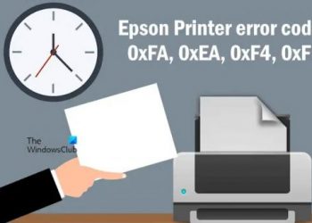 Исправить код ошибки принтера Epson 0xFA, 0xEA, 0xF4, 0xF1