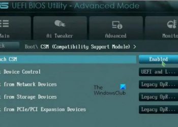 Что такое поддержка CSM в BIOS?  Как включить или отключить его?