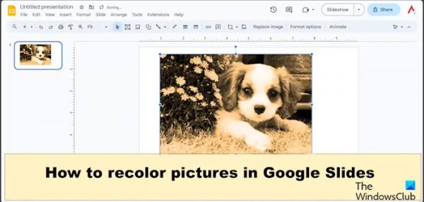 Как перекрасить изображения в Google Slides