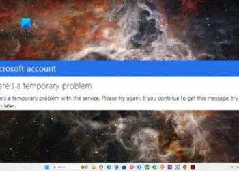 Microsoft. С этой службой возникла временная проблема.