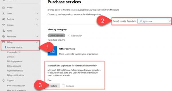 Вход в Microsoft 365 Lighthouse, цены, требования