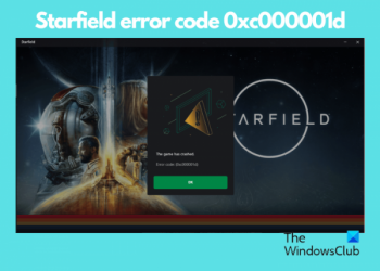 Исправьте код ошибки Starfield 0xc000001d во время запуска.