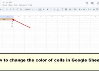Как изменить цвет ячейки в Google Таблицах