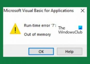 Ошибка выполнения 7. Макрос Excel «Недостаточно памяти» (исправление)