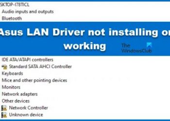 Драйвер Asus LAN не устанавливается или не работает