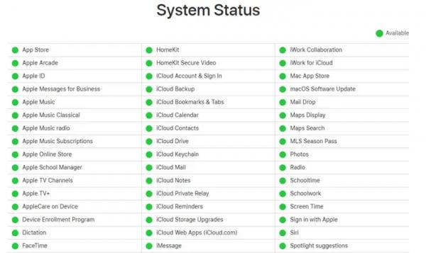 iCloud обнаружил ошибку при попытке подключения к серверу