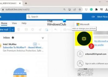 Как добавить изображение профиля в Outlook?