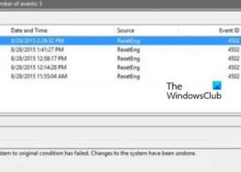 Событие 4502 WinREAgent после Центра обновления Windows