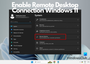 Как включить подключение к удаленному рабочему столу в Windows 11
