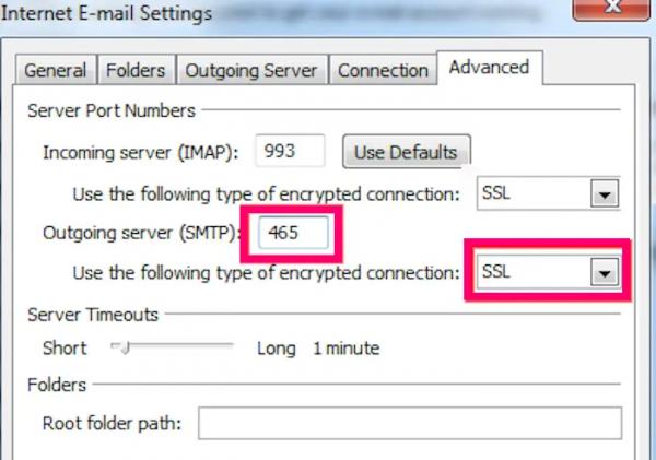421 Невозможно подключиться к ошибке SMTP Outlook