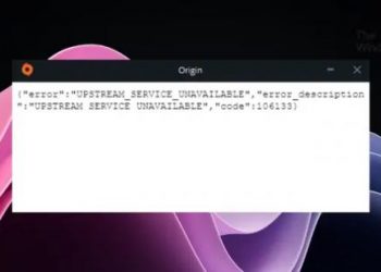 Исправьте код ошибки 106133 в Origin и приложении EA.