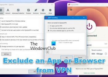 Как исключить приложение или браузер из VPN на ПК