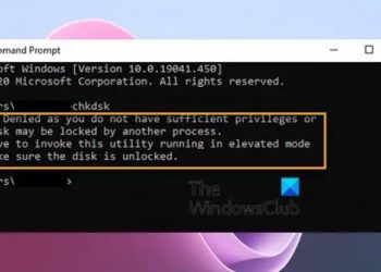 Доступ к CHKDSK запрещен, так как у вас недостаточно прав или диск может быть заблокирован.