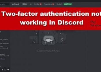 Двухфакторная аутентификация не работает в Discord