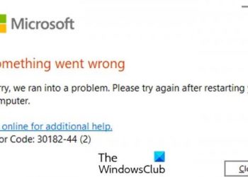 Исправить код ошибки Office 30182-44