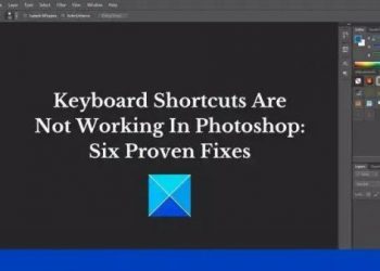 Сочетания клавиш не работают в Photoshop (исправлено)