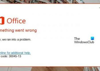Правильно исправьте код ошибки Office 30045-13
