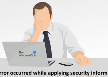 Произошла ошибка при применении информации безопасности (исправление)
