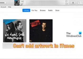 Невозможно добавить иллюстрацию в iTunes в Windows (исправление)