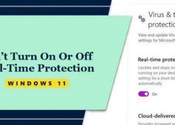 Не могу включить или отключить постоянную защиту в Windows 11
