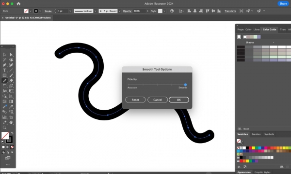  
Как легко добиться плавных линий в Adobe Illustrator
