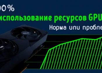 Объяснение использования графического процессора – что означает 100% загрузка