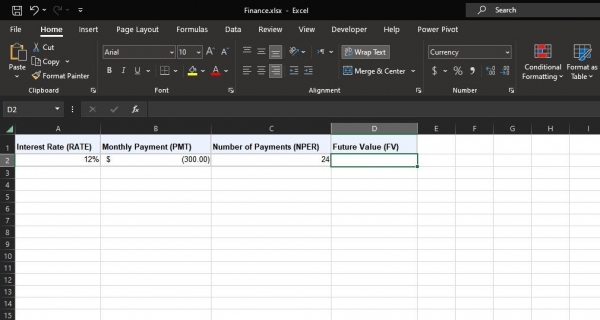  
Как рассчитать будущую стоимость с помощью функции FV Excel
