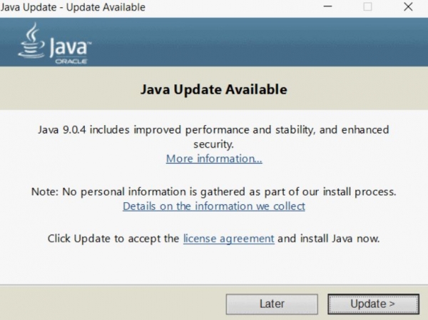 Java Update Available что это за программа и нужна ли она?