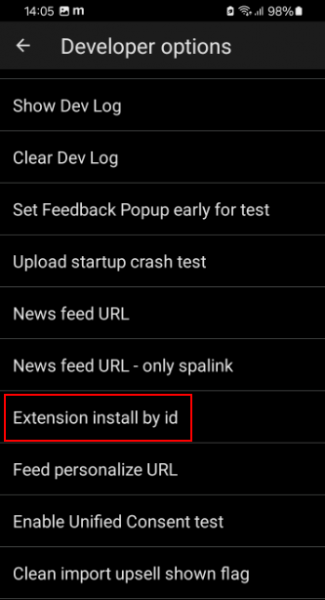 Как установить любое магазинное расширение для Android-версии Edge