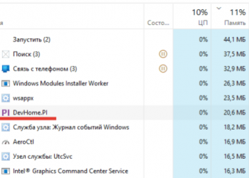 Что такое процесс DevHome.PI.exe в Windows и что с ним делать