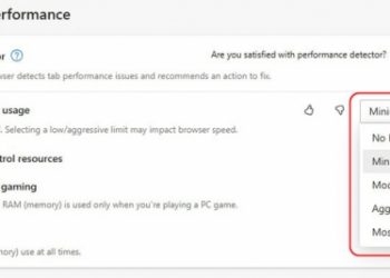 Акрил и обновленная функция лимитирования ОЗУ в Microsoft Edge