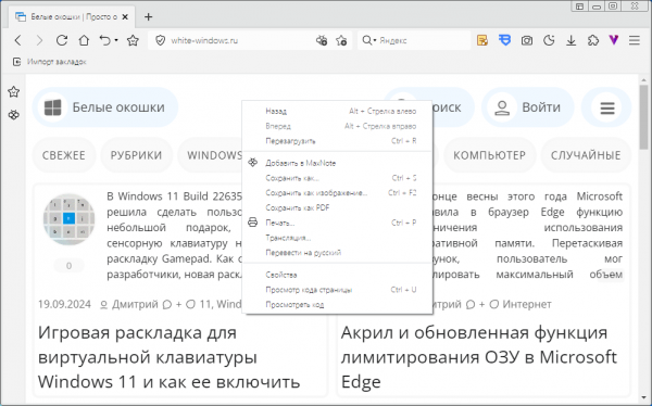 7 легких браузеров для старых ПК по версии портала White Windows