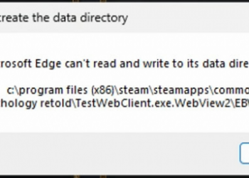 Что делать, если Microsoft Edge не может читать и записывать данные в свой каталог